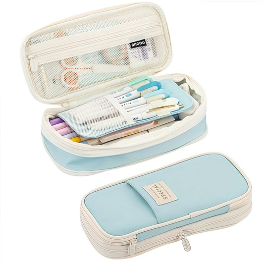 Extra Large Capacity Pencil Case – Waterproof Stationery Organizer for Students & Office