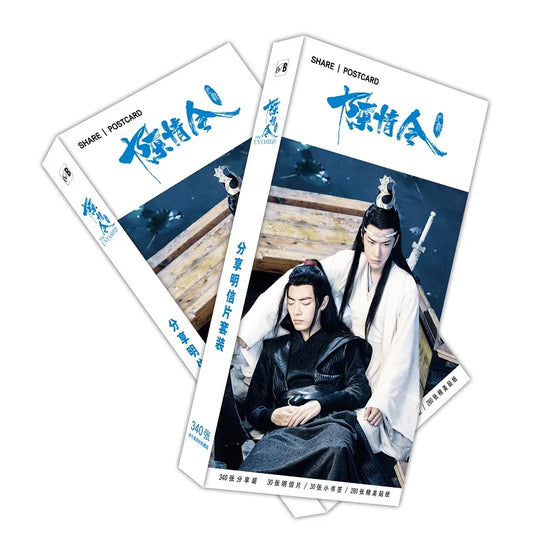 340 Pcs/Set The Untamed Chen Qing Ling Postcard Set – Large Greeting, Message & Gift Cards Collection