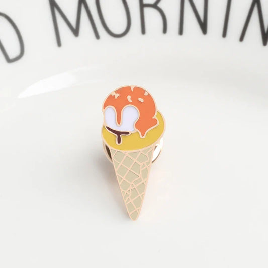 Sweet Cartoon Enamel Pins – Cute Ice Cream Lapel Brooches