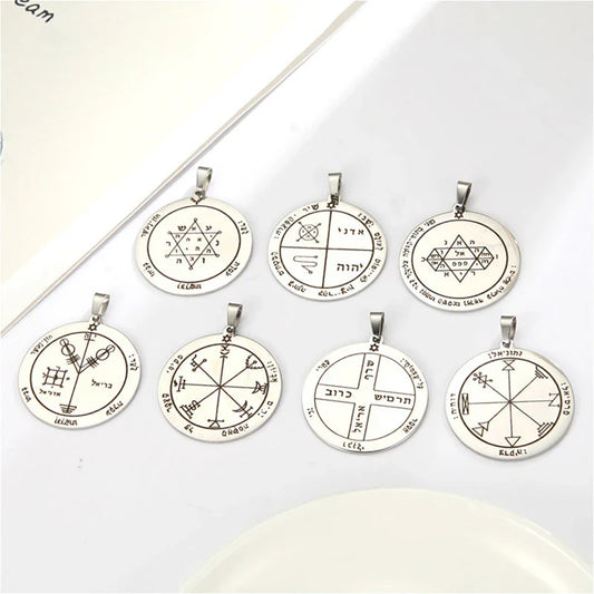 Key of Solomon Pendant – Mystical Stainless Steel Amulet Necklace Charm