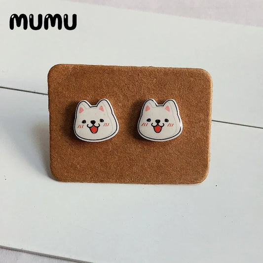Golden Girls Acrylic Stud Earrings – Fun Resin Jewelry for Fans