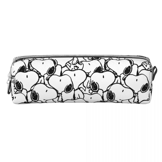 Classic Snoopy Pencil Case – Large-Capacity Zipper Bag for Students