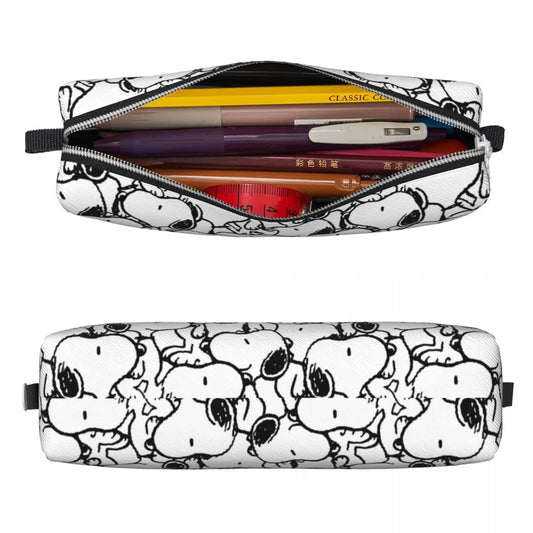Classic Snoopy Pencil Case – Large-Capacity Zipper Bag for Students