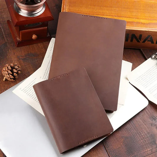 Fromthenon Notebook Cover – Genuine Leather Cover for Ho-bo A5/A6 Planner and Diary