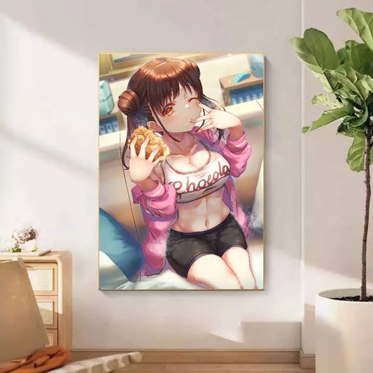 C-CHIYOKO SONODA Cartoon Animation Movie Sticky Posters – Vintage Wall Décor for Home, Bar, Café & More