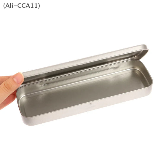 Metal Pen Box – Heavy Duty Rectangular Pencil &amp; Fountain Pen Case