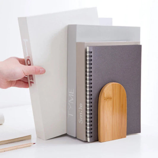 Nature Bamboo Desktop Organizer – Bookends & Shelf Holder Bookrack