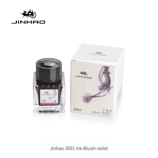 JINHAO 30ml Fountain Pen Ink – Non-Carbon Refill in Glass Bottle for Office & School