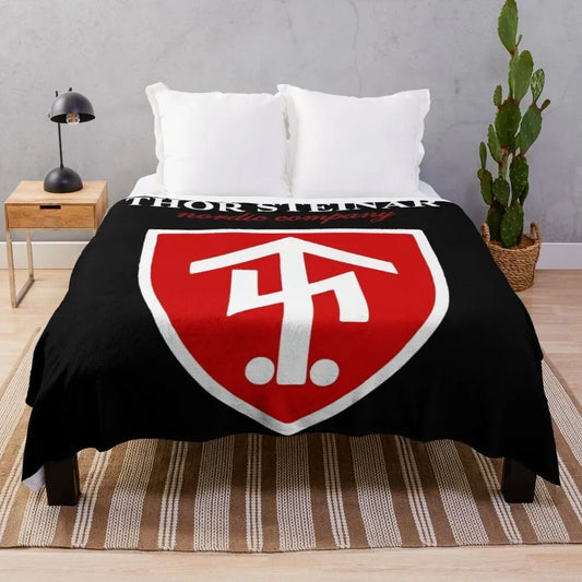 Thor Steinar Design Throw Blanket – Hairy Decorative Blanket for Bed or Travel
