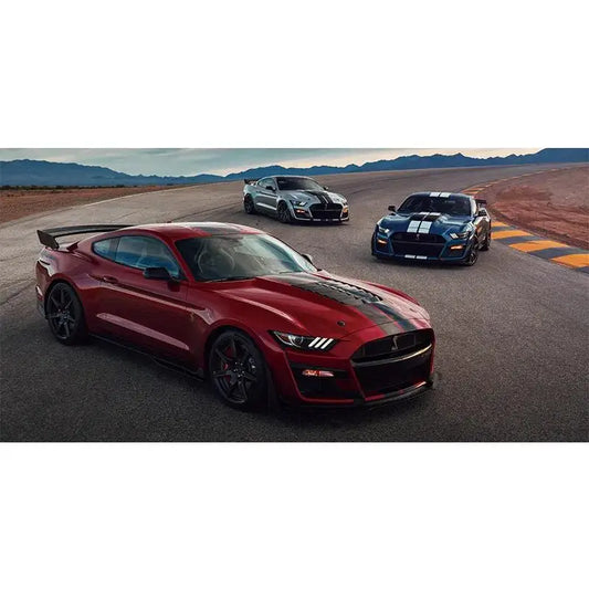 Modern Ford Mustang Shelby GT Wall Art – Red Supercar Oil Canvas Painting