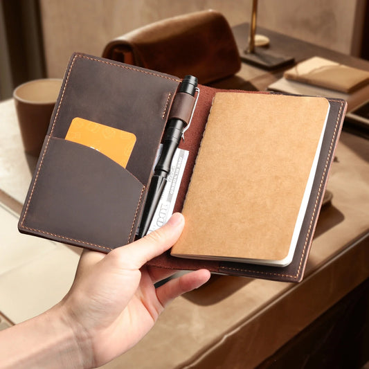 Leather Cover for Field Notes – Fits 3.5" x 5.5" Notebooks (Leather Cover Only)