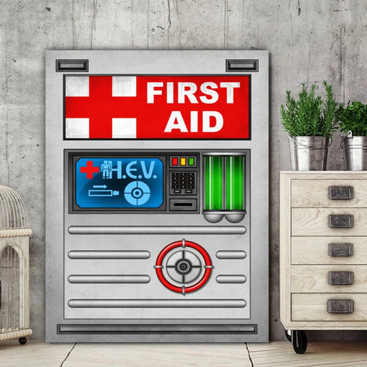 Modern Half-Life HEV Charger Art Poster – Sci-Fi Gaming Wall Decor