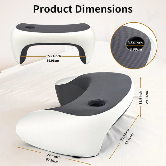 Gaming & Reading Pillow Laptop Lap Desk – Memory Foam Pillow with Cup Holder