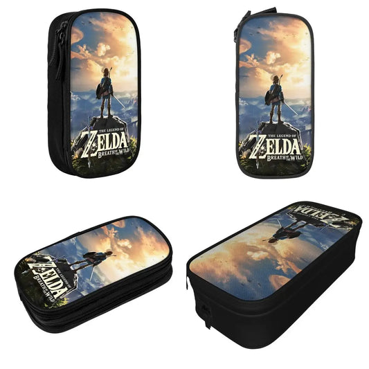 Funny Z-Zeldas Game Pencil Case – Classic Zipper Pen Bag for Kids & Students