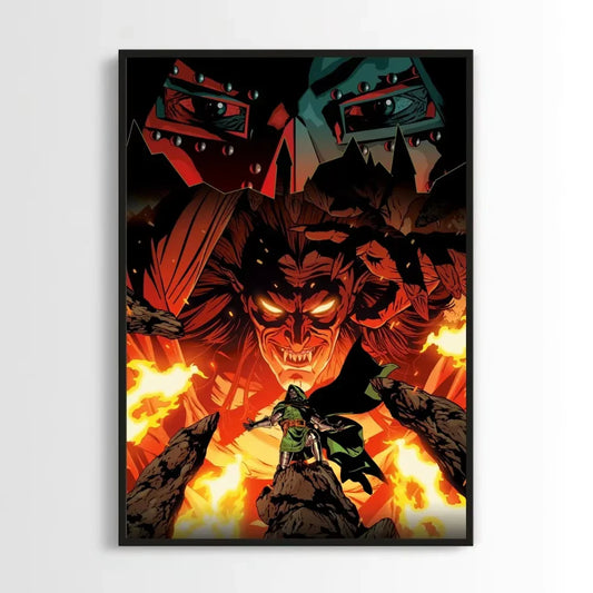 Marvel Doctor Doom Canvas Poster – Supervillain Wall Art for Home & Office Decor