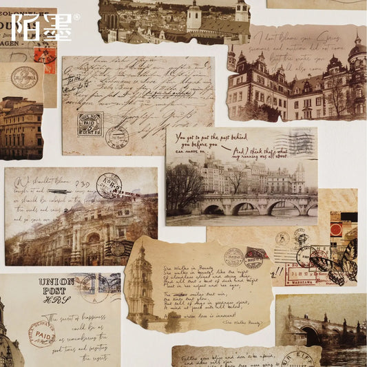 30 Pcs Travel Memories Retro Landscape Postcard Set – Wall Decoration & Greeting Cards for Festivals & Gifts