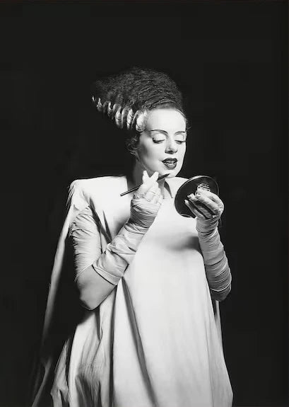 Vintage Bride of Frankenstein Poster – Classic Horror Movie Canvas Wall Art