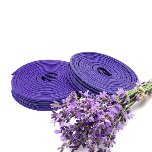 40 Lavender Aromatherapy Incense Coils – Air Purifying & Relaxation Set