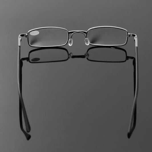 Vintage Eye Protection Reading Glasses – Ultralight Metal Square Eyewear for Men & Women