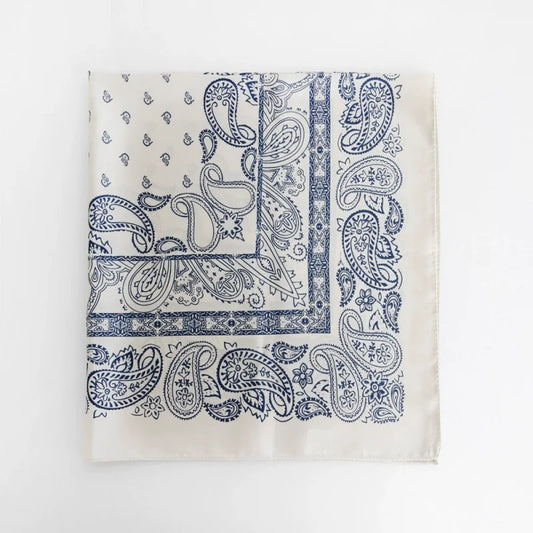 Retro Printed Silk Scarf – 70cm Women's Square Imitation Silk Shawl
