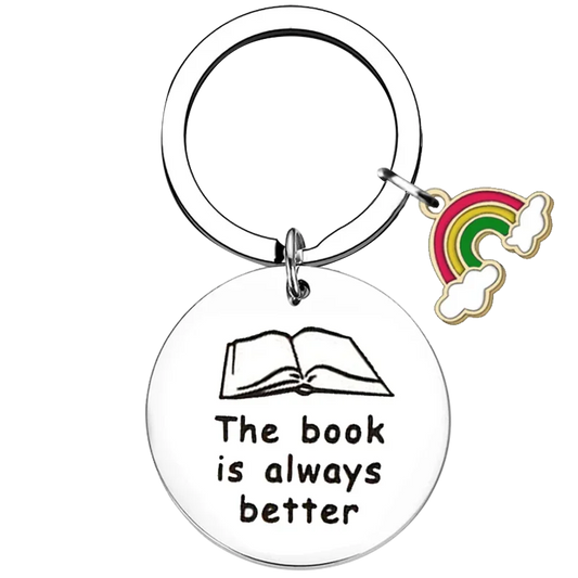 Hot Book Lover Keychain – Literary Gift for Writers, Authors & Readers