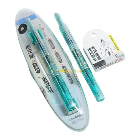 C90C Retractable Calligraphy Fountain Pen – With 5 Ink Cartridges for Journaling & Handwriting