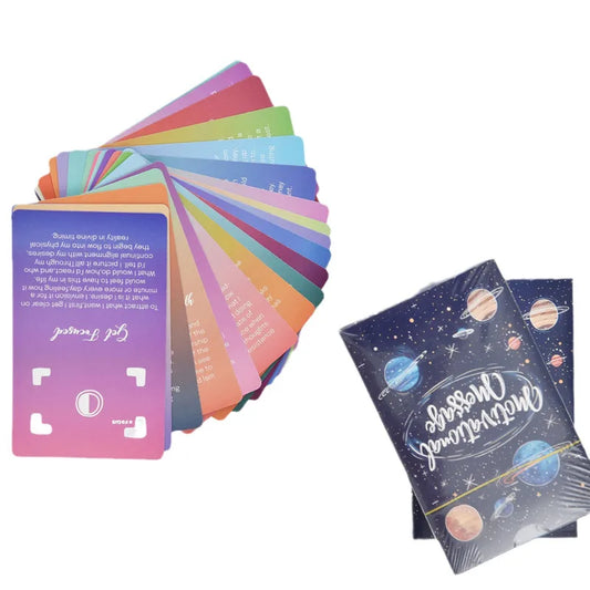 52 Sheets Inspirational & Motivational Card Set – Mindful Affirmation Postcards for Gifting & Daily Encouragement