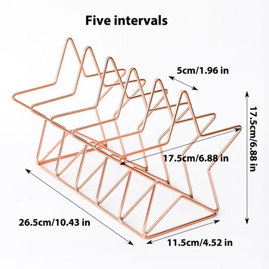 Multifunctional Metal Holder – Stainless Steel Display Stand for Phones, Photos, Books & Magazines