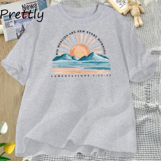 Christian Faith Bible Verse T-Shirt – Casual Religious Tee for Women