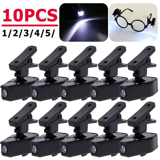 Mini Flexible Book Light – Clip-On Eyeglasses Reading Lamp & Portable Flashlight