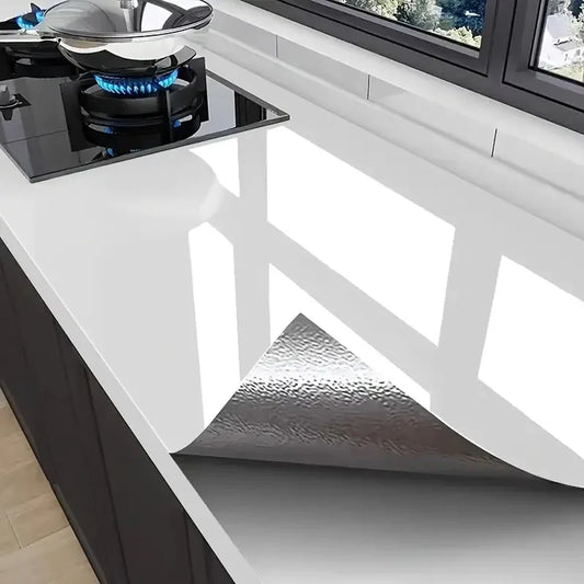 Pure White Wood Grain PVC Wallpaper – Waterproof, Self-Adhesive Vinyl for Cabinets, Furniture, Doors & Walls