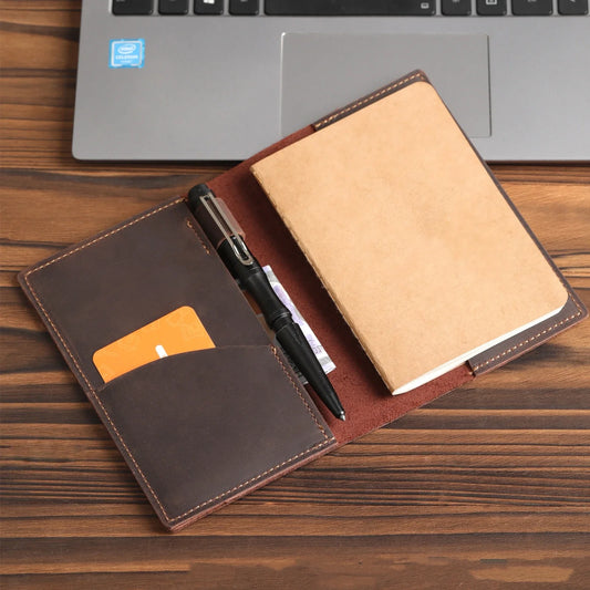 Leather Cover for Field Notes – Fits 3.5" x 5.5" Notebooks (Leather Cover Only)