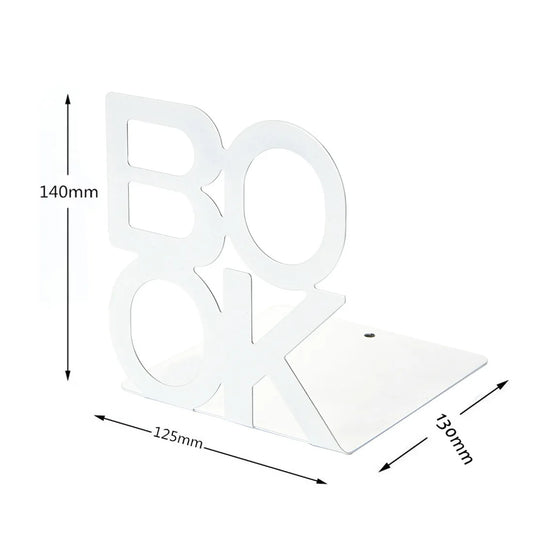 Iron Bookend Stand – Non-Slip Book Support for Home, Office & Library