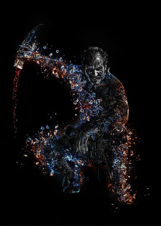 Ragnar Lothbrok Vikings Abstract Canvas Poster – Inspirational Wall Art for Home Decor