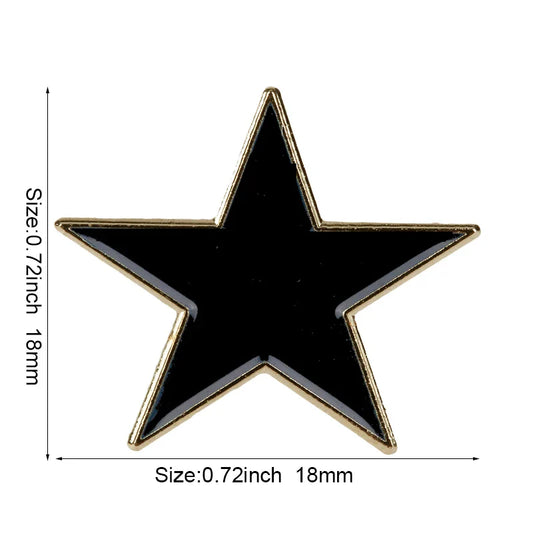 Red Star Lapel Pin – Enamel Brooch Badge for Jackets, Shirts & Backpacks