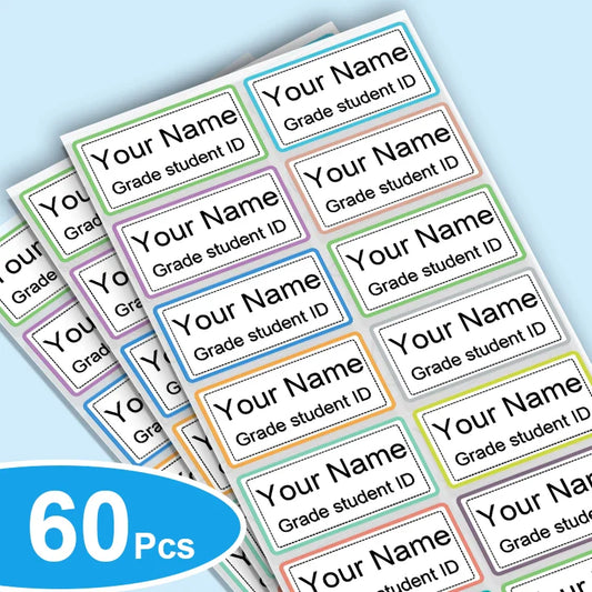 Kids Name Stickers for Classroom – Custom Waterproof School Labels for Books & Supplies