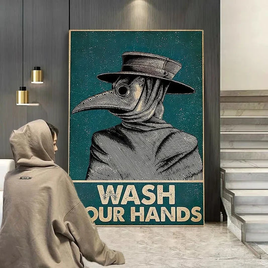 Marvel Superhero Canvas Art Poster – Spider-Man & Iron Man Wall Decor