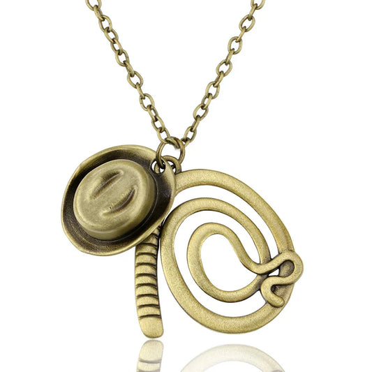 Indiana Jones Pendant Necklace & Keychain Set – Raiders of the Lost Ark Fan Jewelry