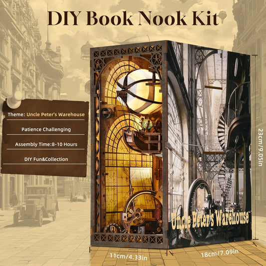 Book Nook Kit – Maker's Workshop Balloon Studio DIY Wooden Puzzle Model