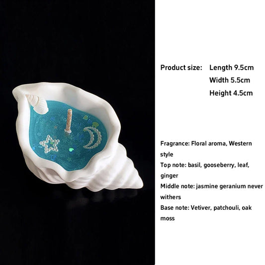 Conch Scented Candles – Luxurious Jelly Aromatherapy in Dreamy Ocean Style