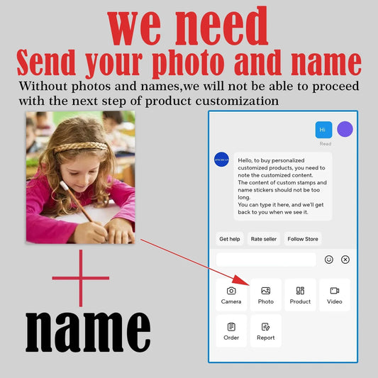 Personalized customized children's name stickers, kindergarten school must have name tags,waterproof stationery book sticker ZP1