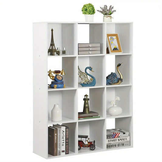 Cube Locker Wooden Bookshelves – Open Storage Shelf with White Backing