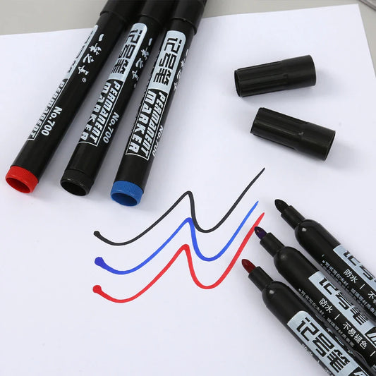 Oil-Based Permanent Marker Pen – Waterproof & Quick-Dry Ink for Metal, Glass, and More