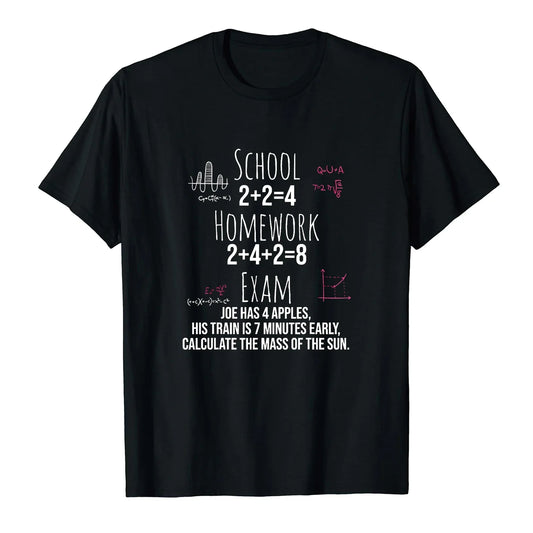 Funny Math Print T-Shirt – Casual Tee for Teachers & Math Lovers
