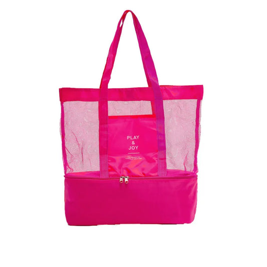 Custom Logo Outdoor Picnic Beach Bag – High-Capacity Transparent Tote with Double Insulation